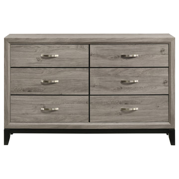 Watson Light Taupe 6-drawer Bedroom Dresser Cabinet - Ornate Home