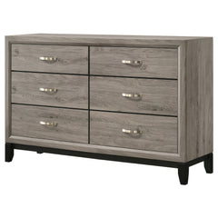 Watson Light Taupe 6-drawer Bedroom Dresser Cabinet - Ornate Home