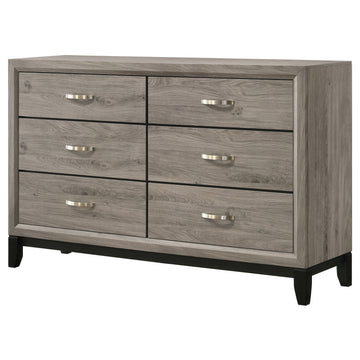 Watson Light Taupe 6-drawer Bedroom Dresser Cabinet - Ornate Home