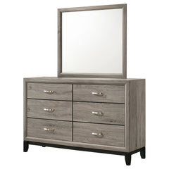 Watson Light Taupe 6-drawer Bedroom Dresser and Mirror - Ornate Home