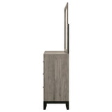 Watson Light Taupe 6-drawer Bedroom Dresser and Mirror - Ornate Home