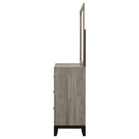 Watson Light Taupe 6-drawer Bedroom Dresser and Mirror - Ornate Home