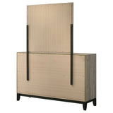 Watson Light Taupe 6-drawer Bedroom Dresser and Mirror - Ornate Home