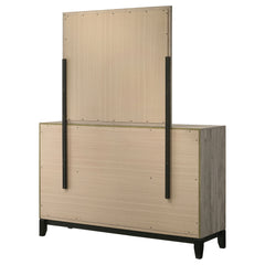 Watson Light Taupe 6-drawer Bedroom Dresser and Mirror - Ornate Home
