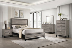 Watson Light Taupe Five-piece Queen Bedroom Set - Ornate Home