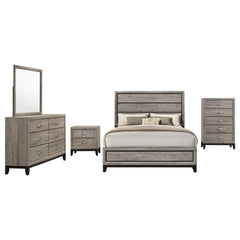 Watson Light Taupe Five-piece Queen Bedroom Set - Ornate Home