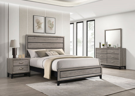 Watson Light Taupe Four-piece California King Bedroom Set - Ornate Home