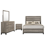 Watson Light Taupe Four-piece Full Bedroom Set - Ornate Home