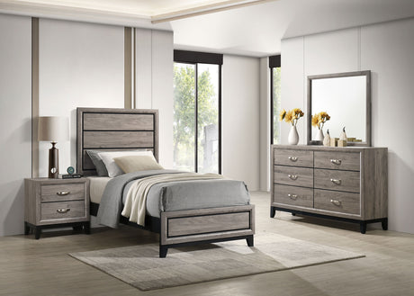 Watson Light Taupe Four-piece Twin Bedroom Set - Ornate Home