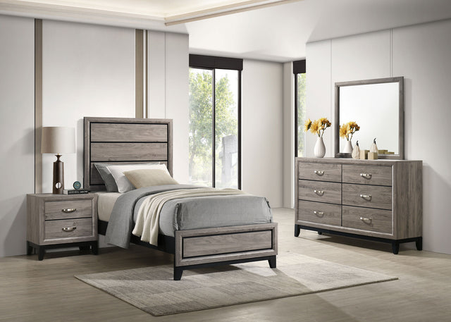 Watson Light Taupe Four-piece Twin Bedroom Set - Ornate Home