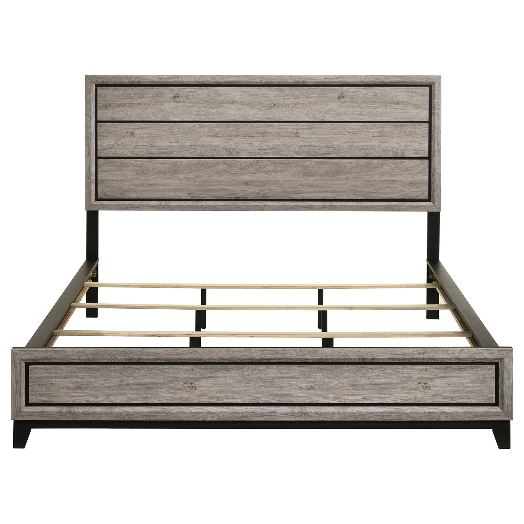 Watson Light Taupe Wood California King Panel Bed - Ornate Home