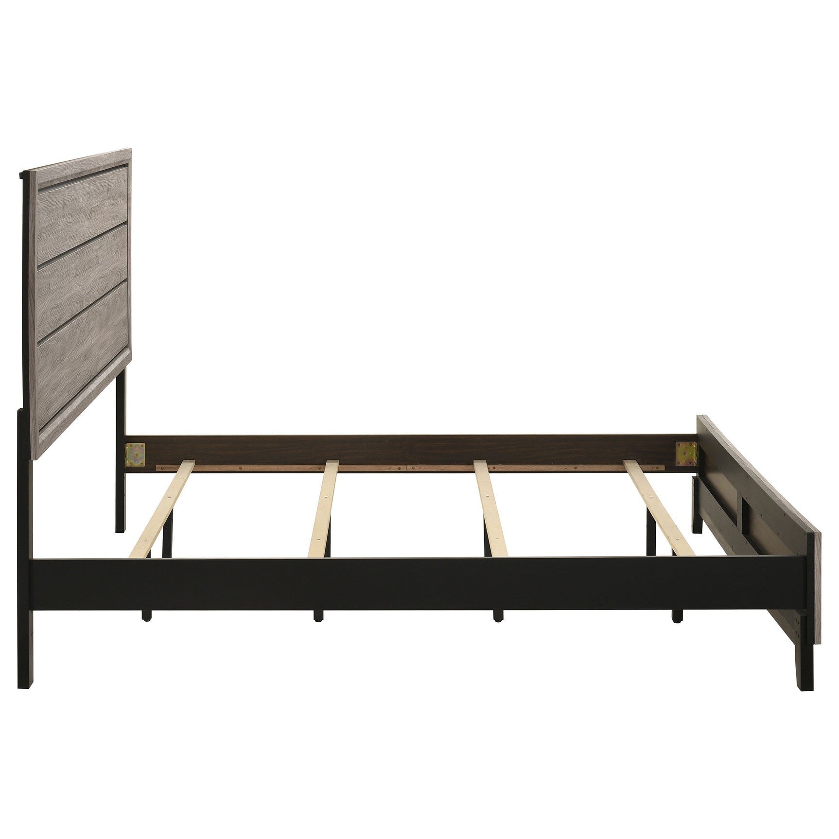 Watson Light Taupe Wood Eastern King Panel Bed - Ornate Home
