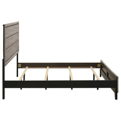 Watson Light Taupe Wood Eastern King Panel Bed - Ornate Home
