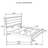 Watson Light Taupe Wood Eastern King Panel Bed - Ornate Home