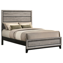 Watson Light Taupe Wood Full Panel Bed - Ornate Home