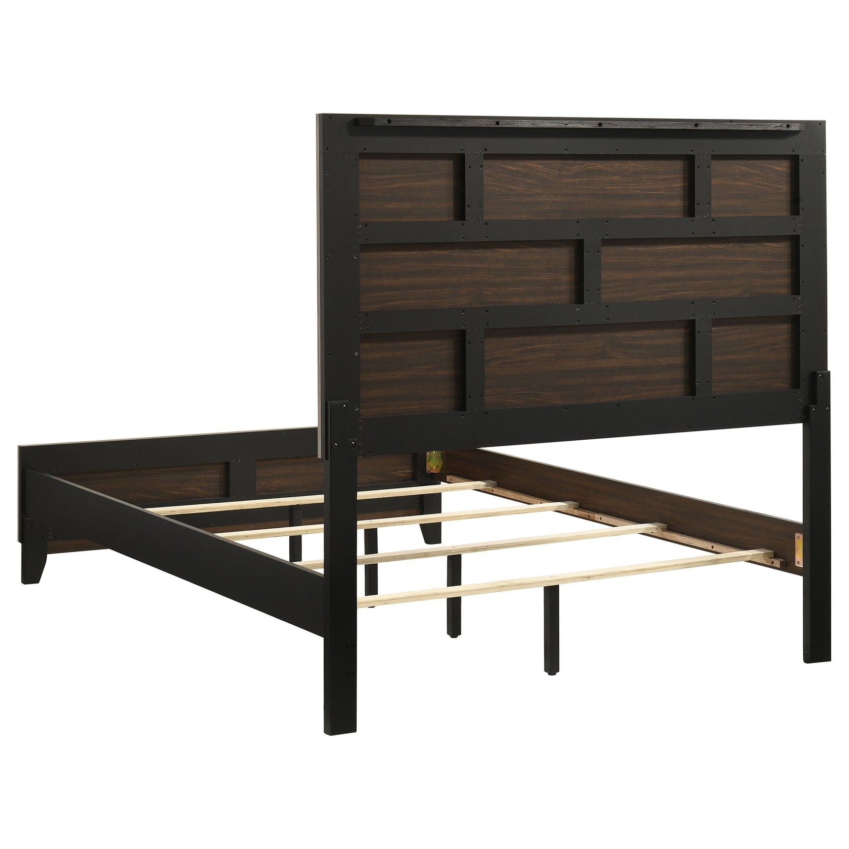 Watson Light Taupe Wood Full Panel Bed - Ornate Home