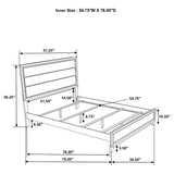 Watson Light Taupe Wood Full Panel Bed - Ornate Home