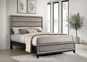 Watson Light Taupe Wood Queen Panel Bed - Ornate Home