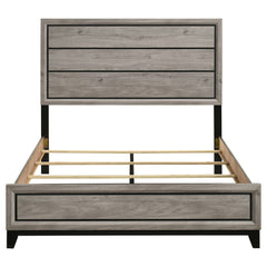 Watson Light Taupe Wood Queen Panel Bed - Ornate Home