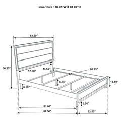 Watson Light Taupe Wood Queen Panel Bed - Ornate Home