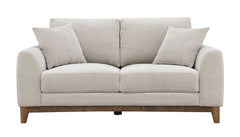 Watton Light Gray Loveseat - Ornate Home