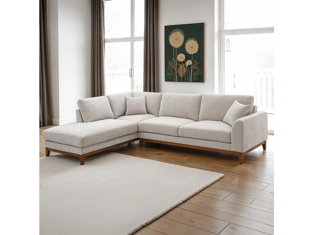 Watton Light Gray Sectional - Ornate Home
