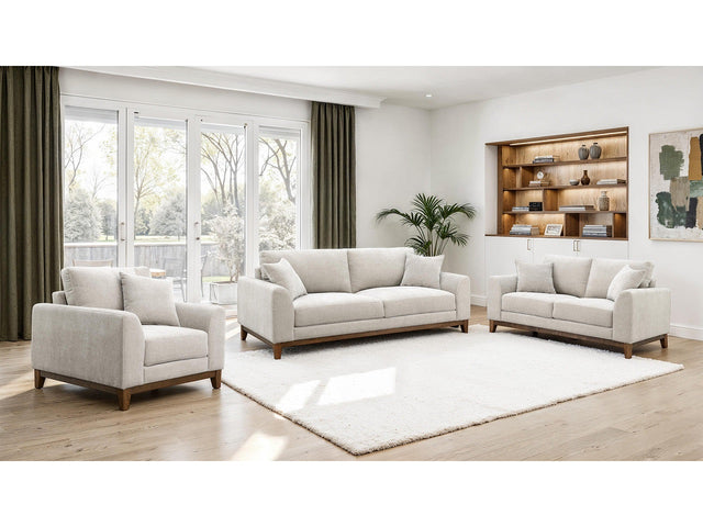 Watton Light Gray Sofa & Loveseat - Ornate Home