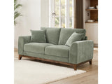 Watton Olive Green Loveseat - Ornate Home