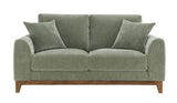 Watton Olive Green Loveseat - Ornate Home