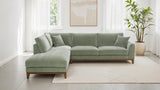 Watton Olive Green Sectional - Ornate Home