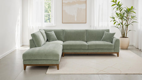 Watton Olive Green Sectional - Ornate Home