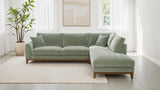 Watton Olive Green Sectional - Ornate Home
