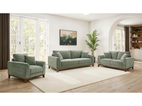 Watton Olive Green Sofa & Loveseat - Ornate Home