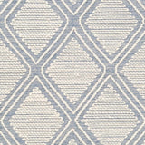 Wausa Denim Trellis on Cream Cotton/wool Rug - Clearance - Ornate Home