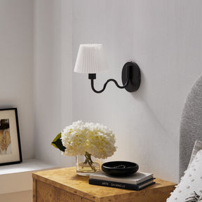 Wave Black Squiggle Arm Wall Sconce - Ornate Home
