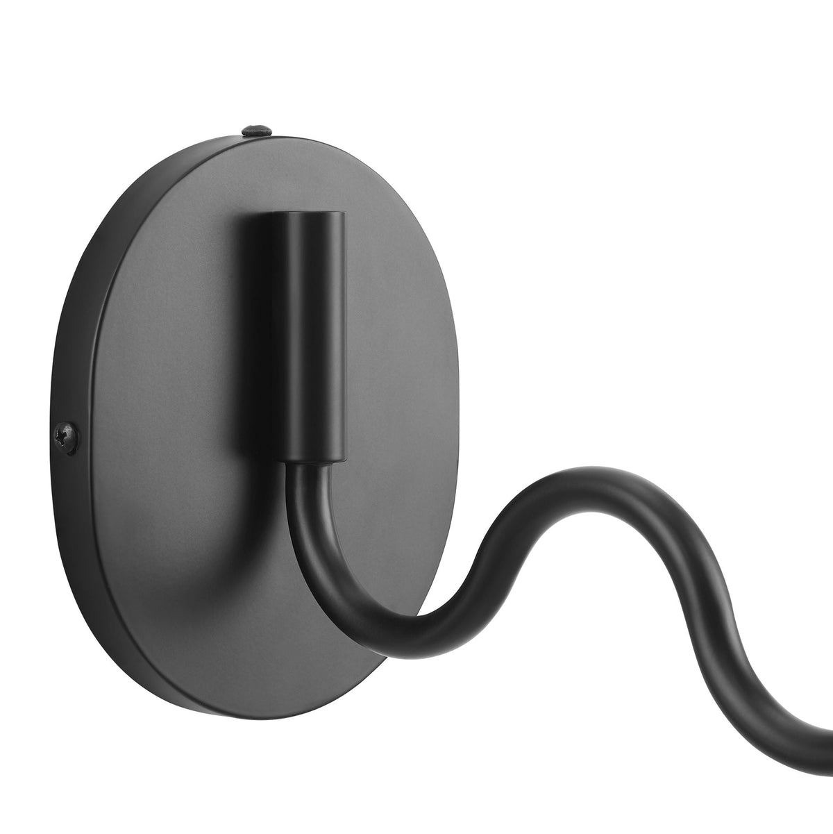 Wave Black Squiggle Arm Wall Sconce - Ornate Home