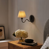 Wave Black Squiggle Arm Wall Sconce - Ornate Home