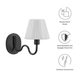 Wave Black Squiggle Arm Wall Sconce - Ornate Home