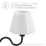 Wave Black Squiggle Arm Wall Sconce - Ornate Home