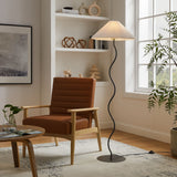 Wave Black Squiggle Floor Lamp - Ornate Home