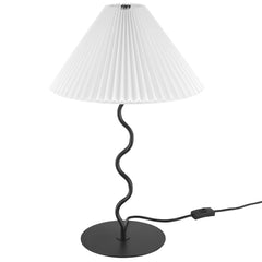 Wave Black Squiggle Table Lamp - Ornate Home
