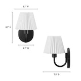 Wave Black Wall Sconce - Ornate Home