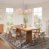 Wave Brass Squiggle 4-Arm Pendant Light - Ornate Home
