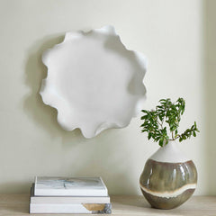 Wave White Crest Outdoor Bowl - Ornate Home