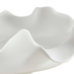 Wave White Crest Outdoor Bowl - Ornate Home