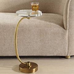 Waveney Brass Drink Table - Ornate Home