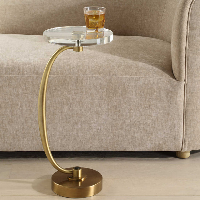 Waveney Brass Drink Table - Ornate Home
