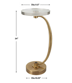 Waveney Brass Drink Table - Ornate Home