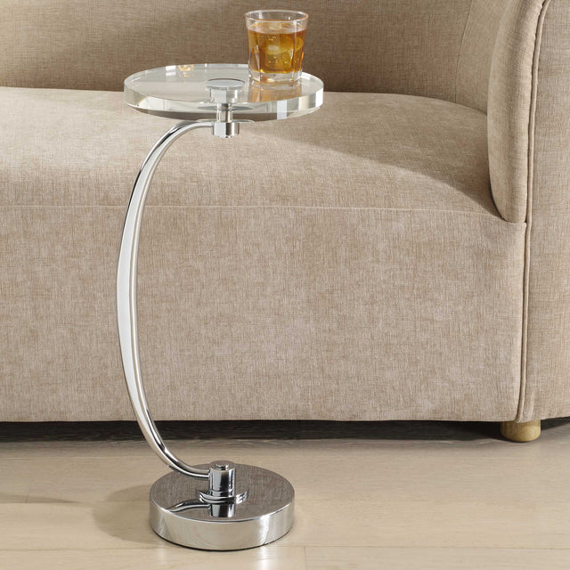 Waveney Nickel Drink Table - Ornate Home