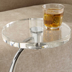 Waveney Nickel Drink Table - Ornate Home